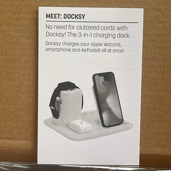 DOCKSY Apple DockStation-White-3x Charge- Phone 📱 Wireless Earbuds, Smart Watch - Picture 10 of 11